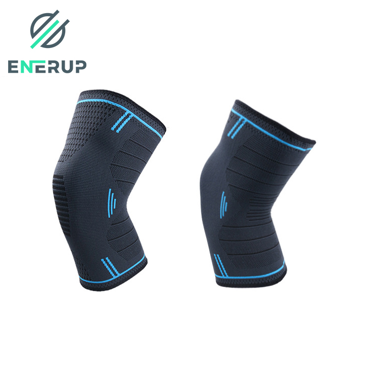Enerup knitted braces private label knee protector sleeve compression sleeve support brace basketball