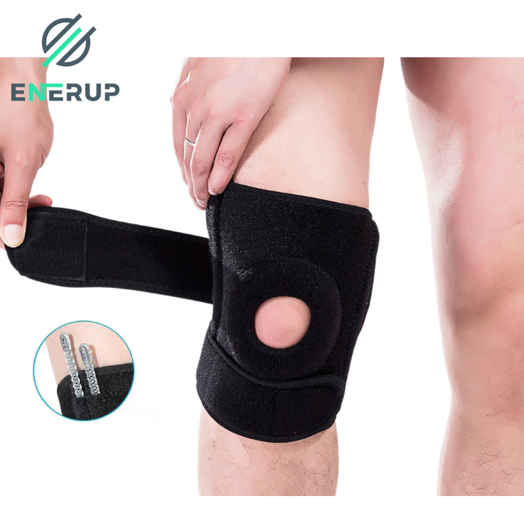 Enerup free sample medical power basketball 7mm compression neoprene knee sleeve support pads brace