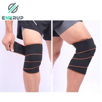 Enerup Knitting Leg Knee Support Breathable Patella Strap Wrap Slimming Calf Knee Hinges Sleeve Supporter