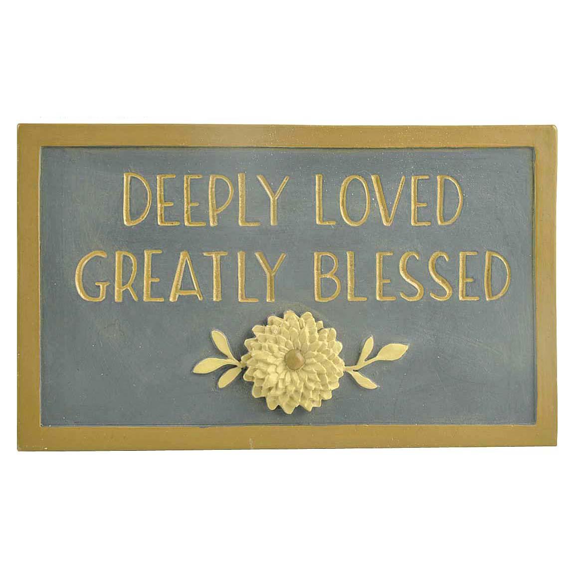Resin Letters BLESSED on The BaseResin Plaque Home Decoration Statue Sculpture