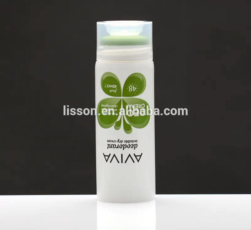 popular soft deo cream packaging tube with rubber head