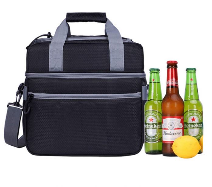 Osgoodway Double Layer Insulated Fitness Shoulder Lunch Cooler Bag