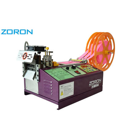 Automatic Hot and cold rubber band Elastic cordelectric tape zipper HOOK & LOOP cutter cutting machine