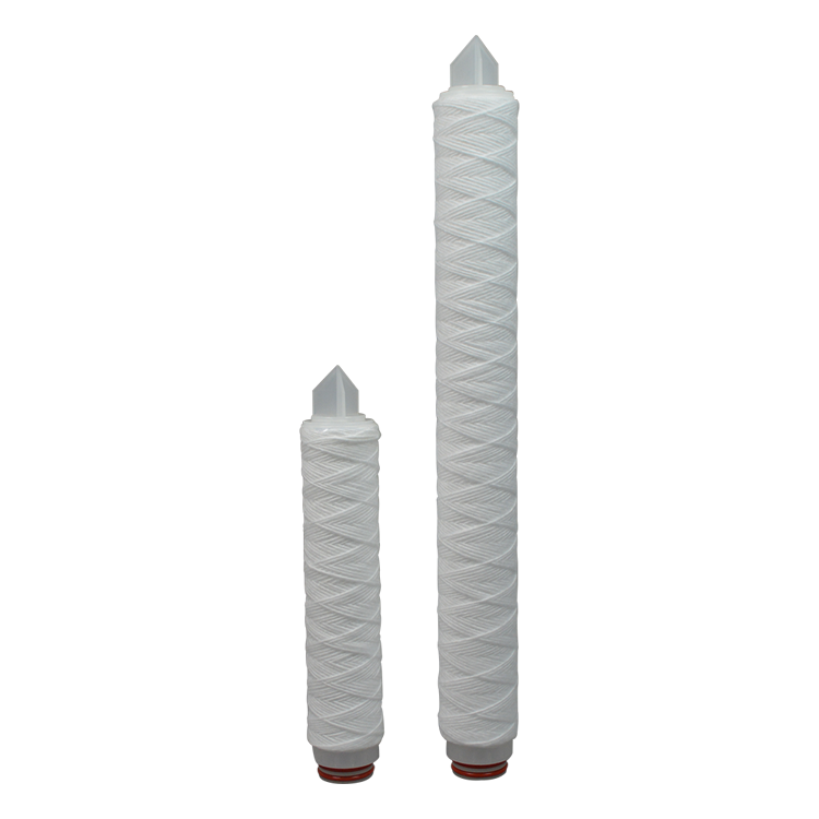 Polypropylene industrial water filter 10 20 30 40 50 inch pp string wound 5 micron water filter for sediment removal
