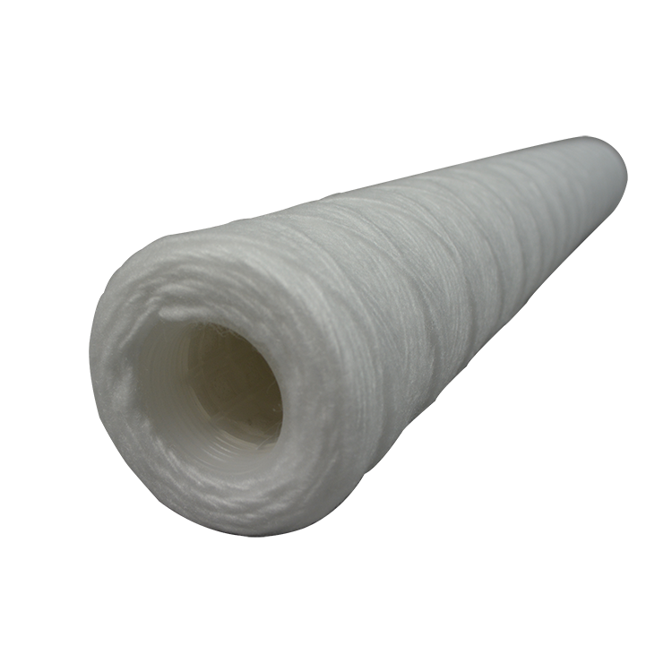Stainless steel cotton filter 10 20 inch 5 microns wound string sediment water filter cartridges for water purifying machine