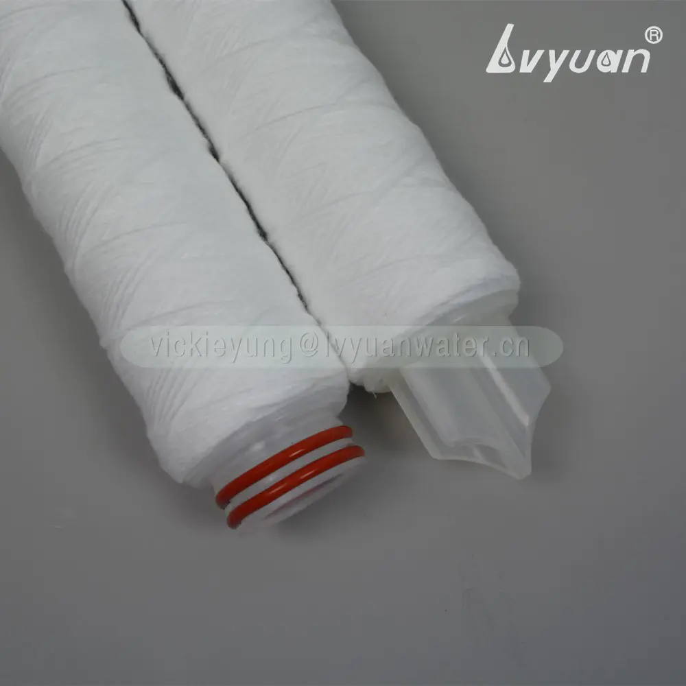 Water purification fiberglass PP Absorbent cotton 10 20 30 40 50 inch string wound filter cartridge for sediment filtration