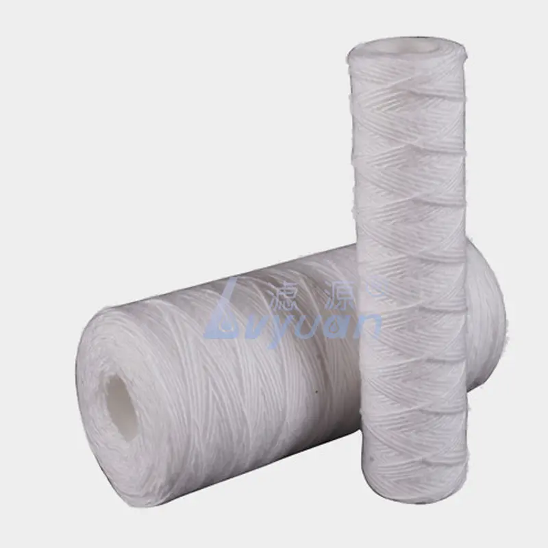 Big flow 10 20 inch string wound water filter 5 micron PP yarn string filter on sale