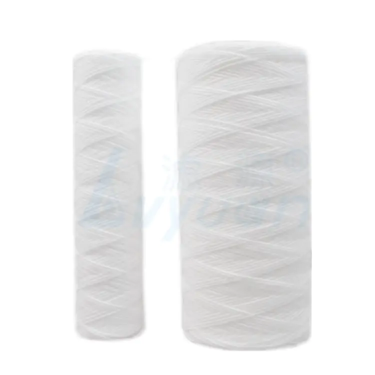 5 micron pp string wound sediment filter cartridge with pp filter core 10 20 30 40 inch for liquid filtration