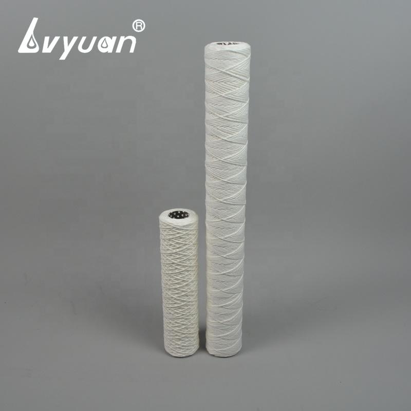 20 inch 1 micron pp cotton water filter yarn with Stainless core