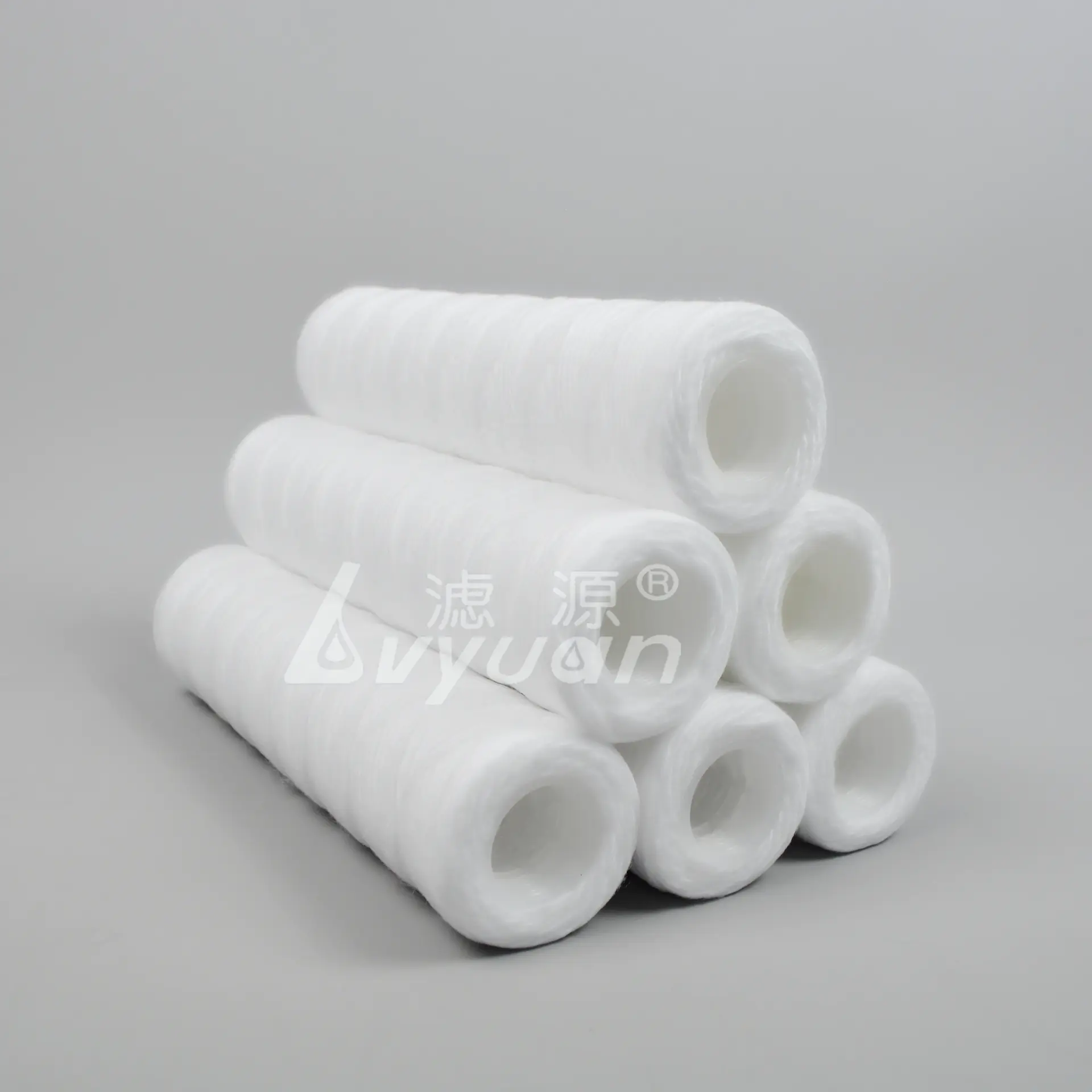 string wound filter cartridge/ pp sediment filter cartridge for water purifier 10 inch 50pcs/box DOE with pp core
