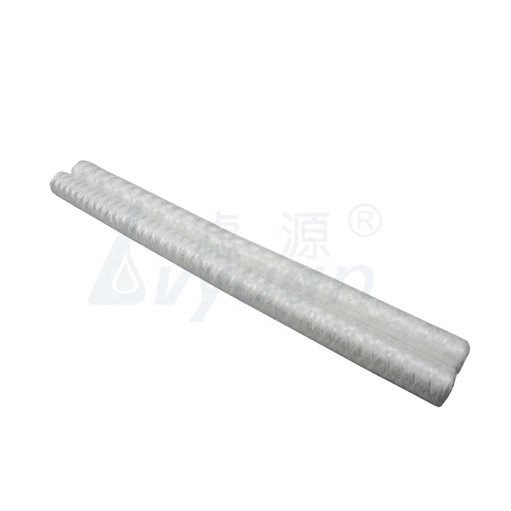 10 20 30 40 inch 50 micron spiral sediment fiberglass string wound Filter Cartridge for industrial water filtration