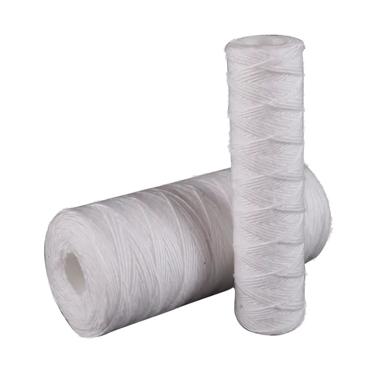 Guangzhou factory SL & BBL 10 20 inch PP yarn string wound water filter with 1 5 micron wire wound
