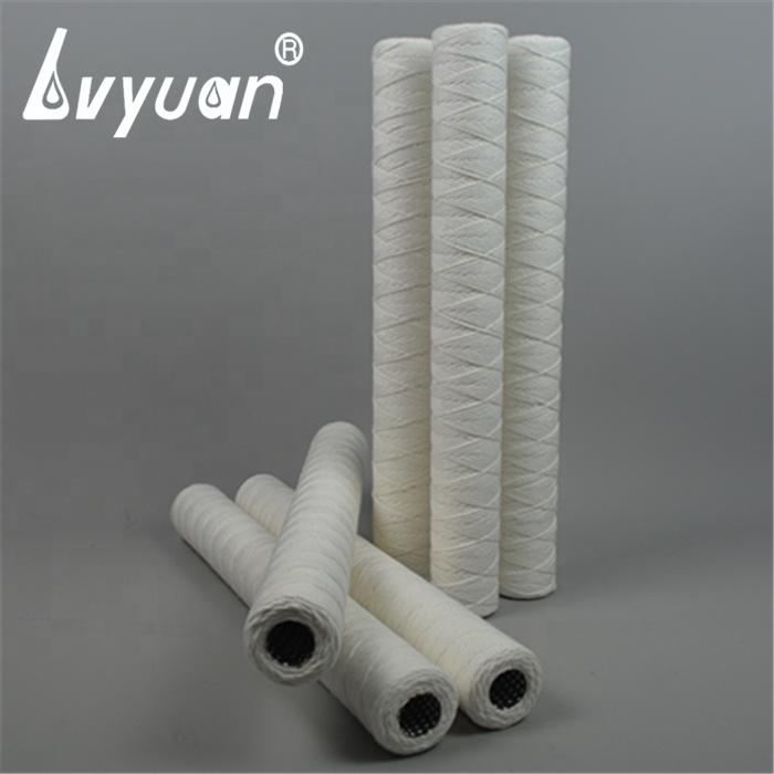 Micro Stainless Steel Core PP Absorbent Cotton Water/oil/juice Filter Spiral Wound Cartridge 5/10 Micron