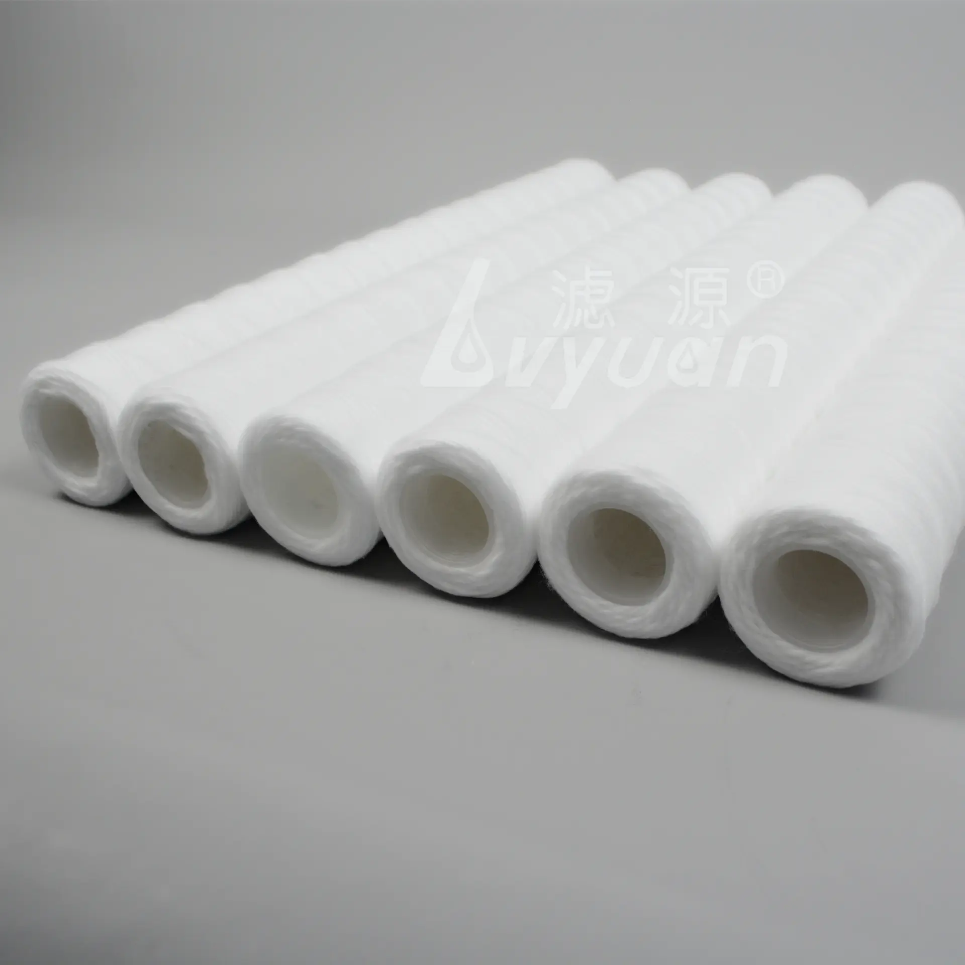 5 micron spun polypropylene water filter cartridge/string wound filter for juice/coffee filtration
