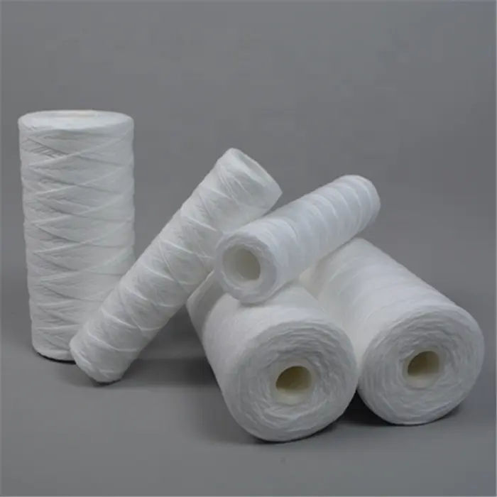 Hot Seller String wound PP yarn water filter cartridge with 10 20 30 40 50 inch