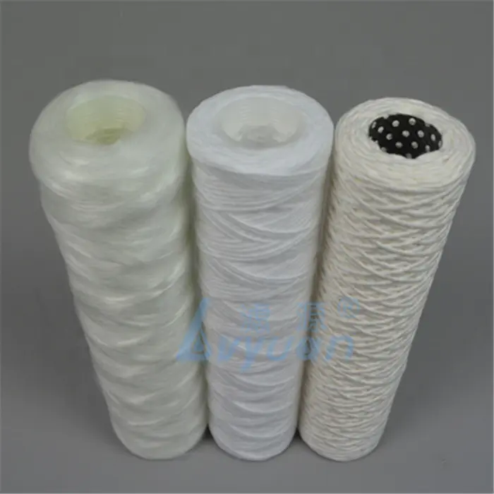 PP Cotton Wire Thread Fiber glass string wound cartridge filter for water purification