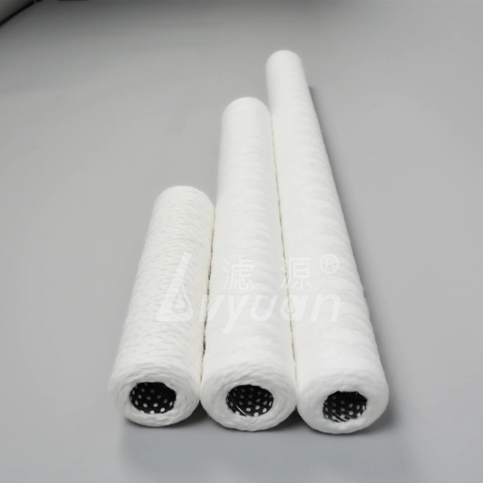 40 inch 5 micron polypropylene spun yarn water cartridge /cotton/ fiberglass string wound water filter cartridge