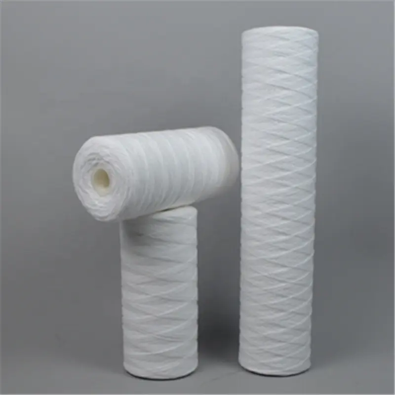 Polypropylene String Wound Filter Cartridge water with 10'' 20'' 30'' 40'' inch Thread