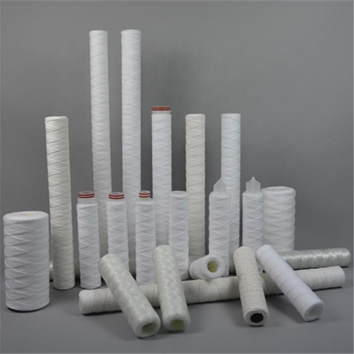 Hot Seller String wound PP yarn water filter cartridge with 10 20 30 40 50 inch