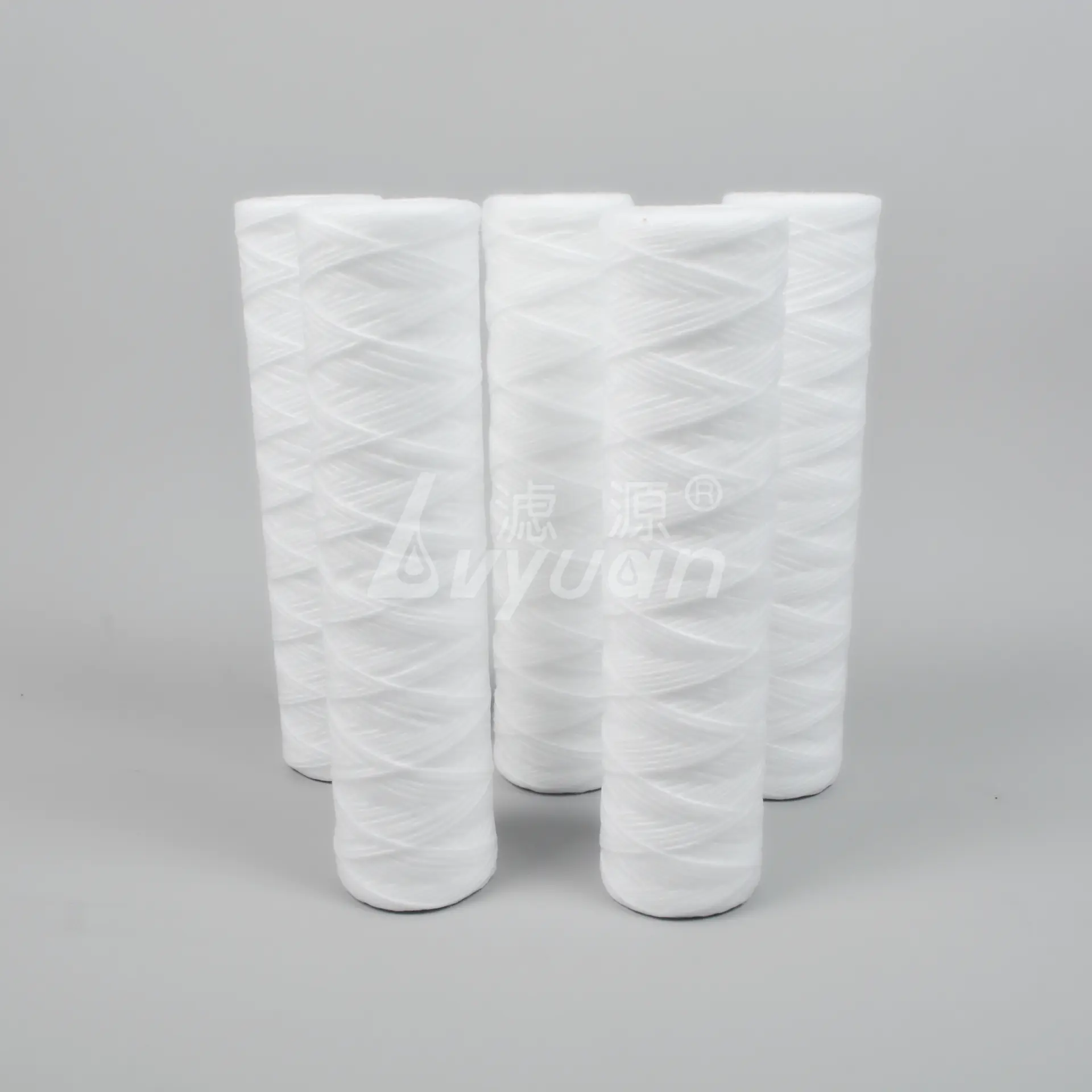 1box/50pcs 1 3 5 10 micron 10 inch spun polypropylene filter cartridge/pp string wound yarn filter cartridge for water filter