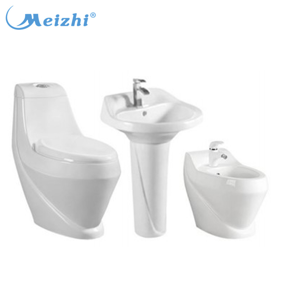 Lebanon Big Outlet 4 inch Bathroom Ceramic Toilet Basin Combination