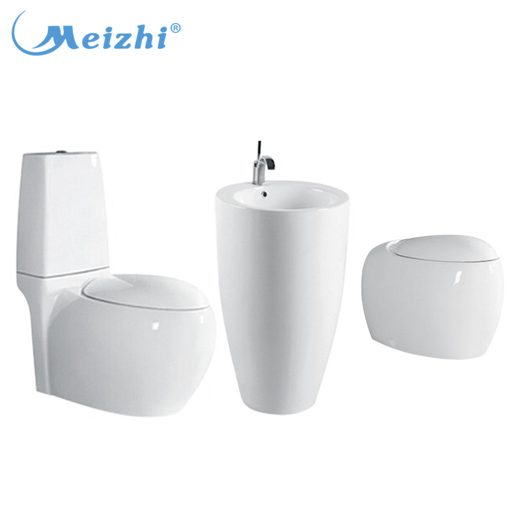 Washdown sanitary ceramic water closet,toilet with basin set