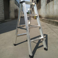 Heavy duty aluminium A-Type safety ladder