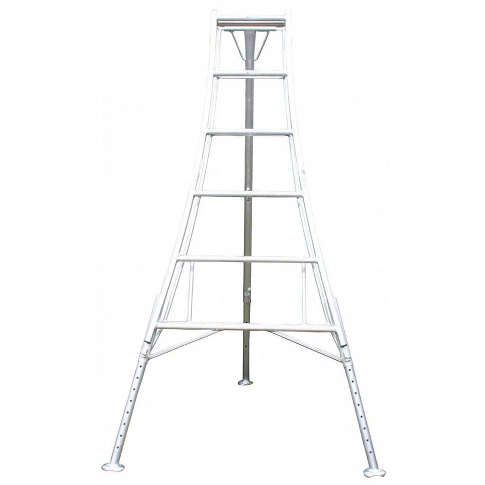 Aluminium safetripod ladder with platform