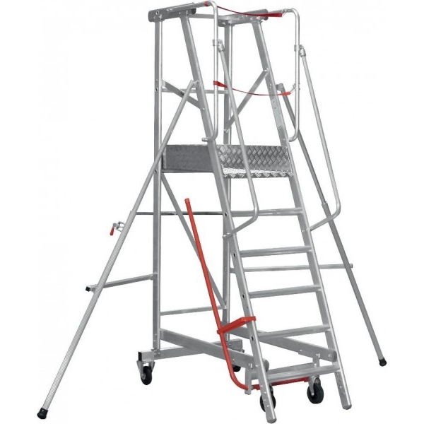 Good Design for Aluminum Rolling Ladder with 250lb
