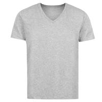 wholesale bulk plain black cotton v-neck t-shirts for men