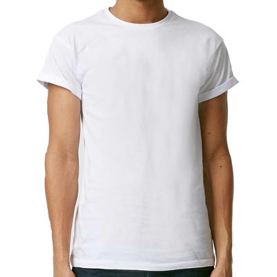 bulk wholesale clothing plain breathable white color t-shirts