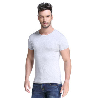 white lenzing modal anti sweat armpit padded t shirts for men