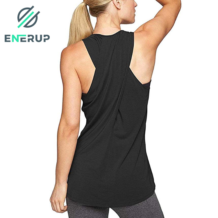 Enerup Custom Athletic Clothes Fitness Exercise Wear Gym Yoga Dri Fitness Crop Shirts Workout Tank Tops Gym for Women