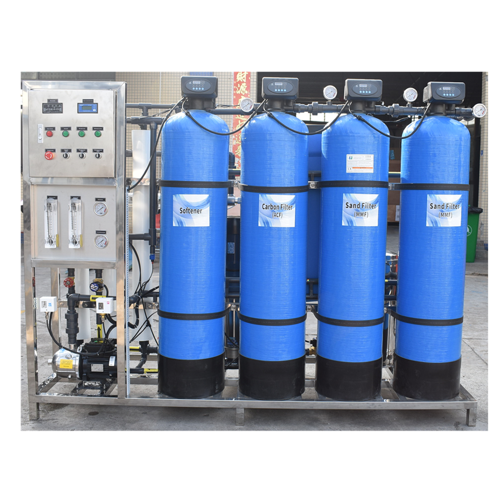 1000 LPH Reverse Osmosis Water Purifier Machine For Plant
