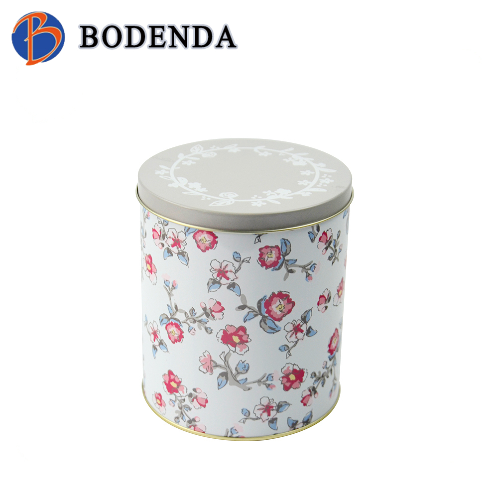 Factory supplier Tinsheet Multicolour Candy Can Storage Round Tin Box