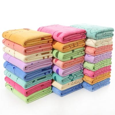 Kids Children's Bamboo 100% Fabric 70*140 Big Beach Bath Towel Sets