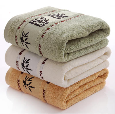 Bamboo 100% Fabric Big Beach Room Custom Carton Bath Towel Sets
