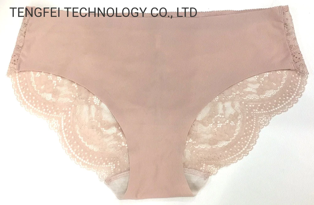 Ladies Knitted Seamless Comfortable Sexy Lace Back Brief