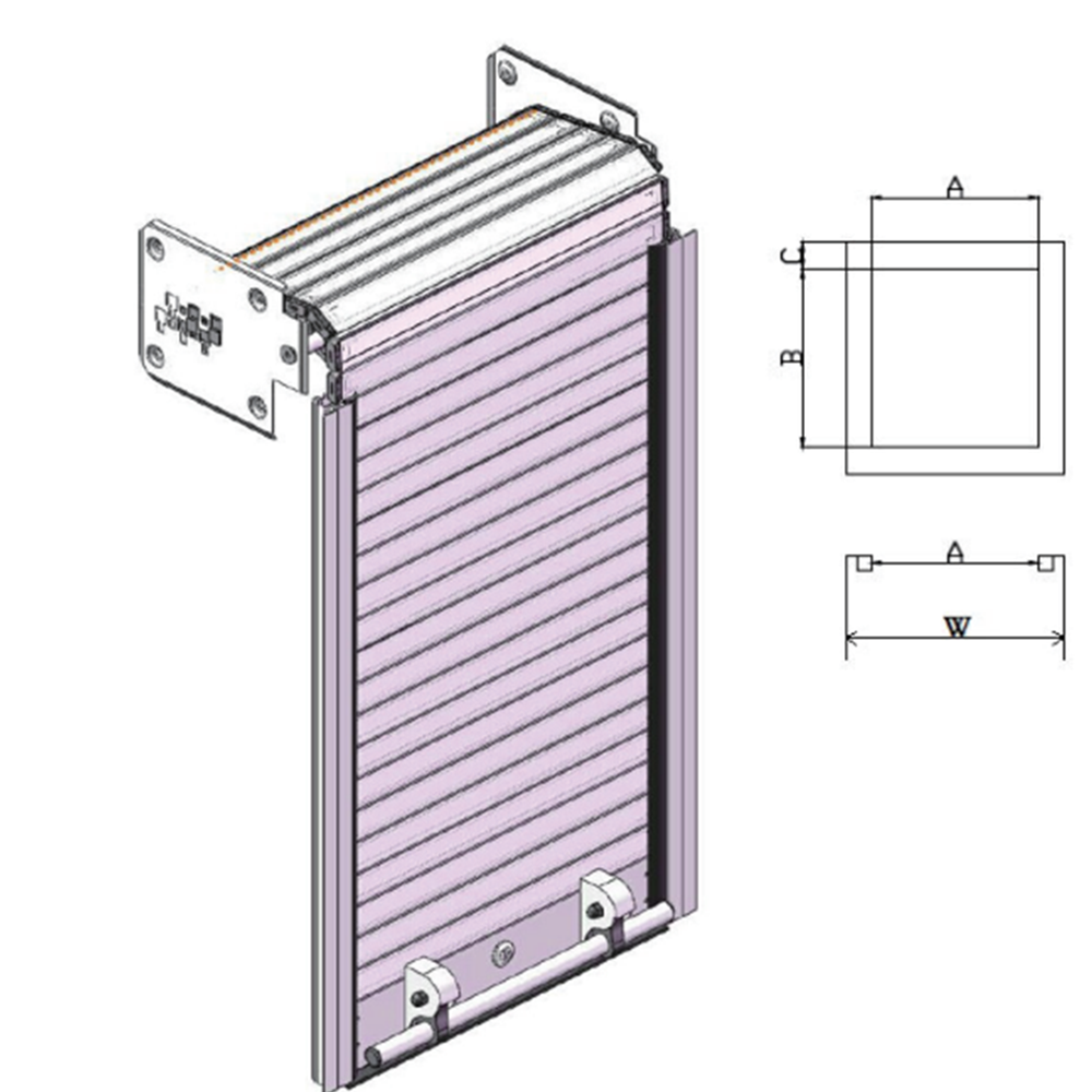 Wholesale custom roll up doors hook lock accessories for rolling shutter doors