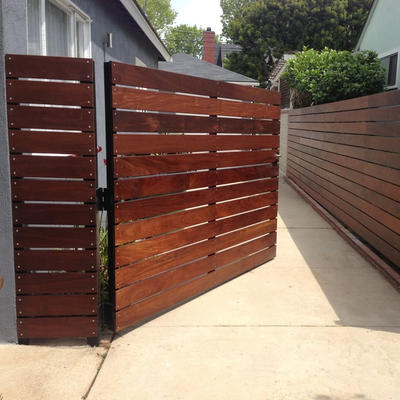 Decorativewood grain aluminum slat fence for balcony