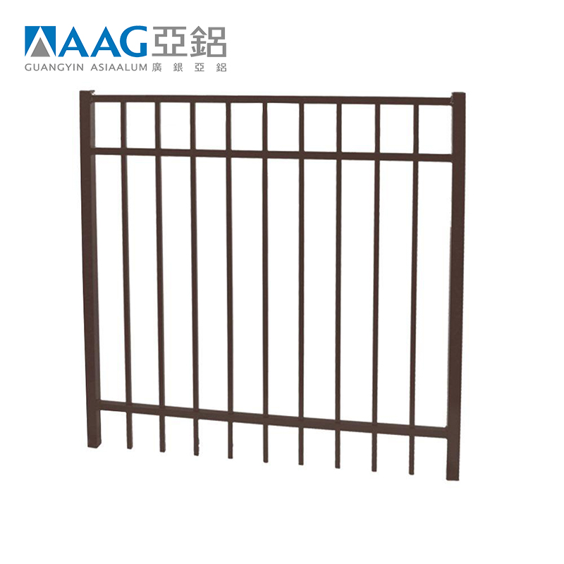 60" 72" 3 Rail and 72" 4 Rail Heights Style A Residential Aluminum Fence Section Black Bronze or White
