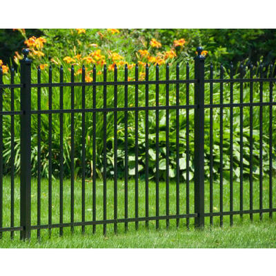 Factory supply powder coated black color aluminium privacy screens slat fence decorative wire fence