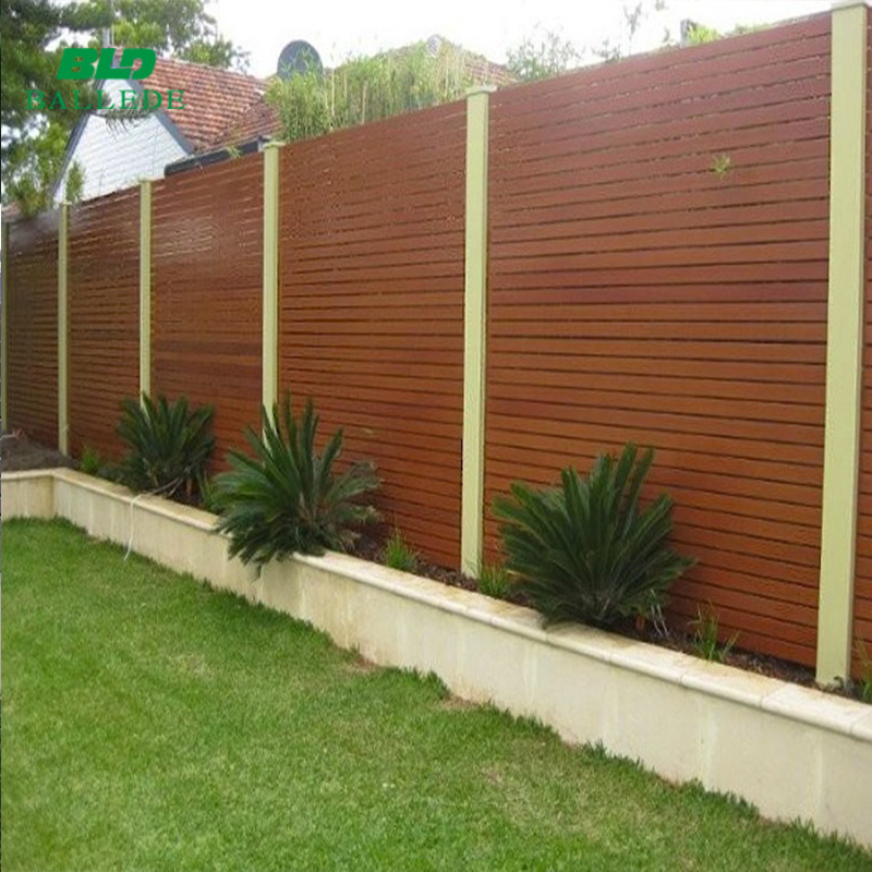 Durablewood grain aluminium garden slat fencing