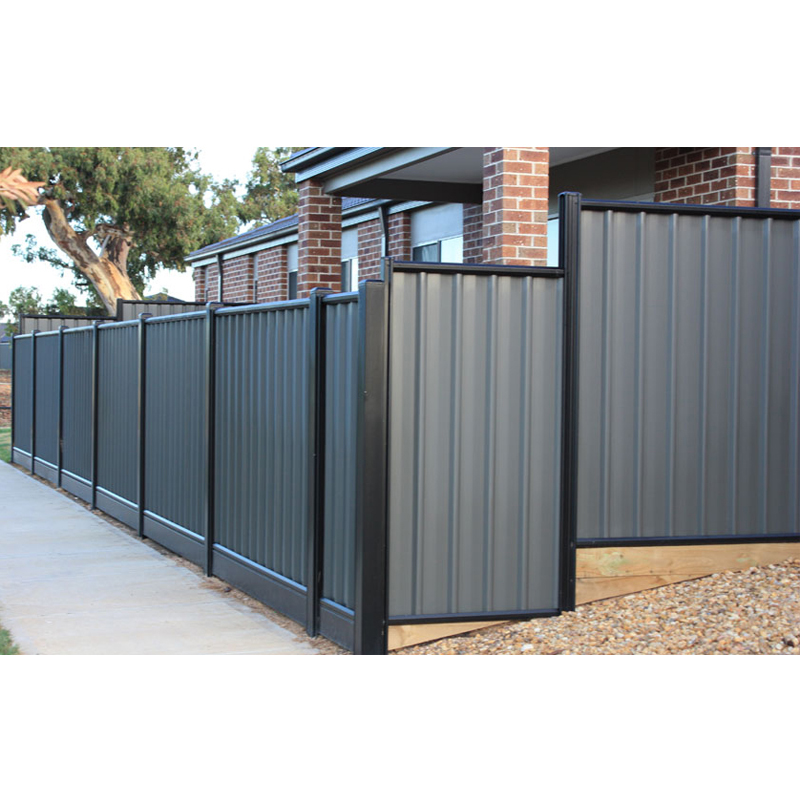 Customized aluminum fence black no dig aluminum fence