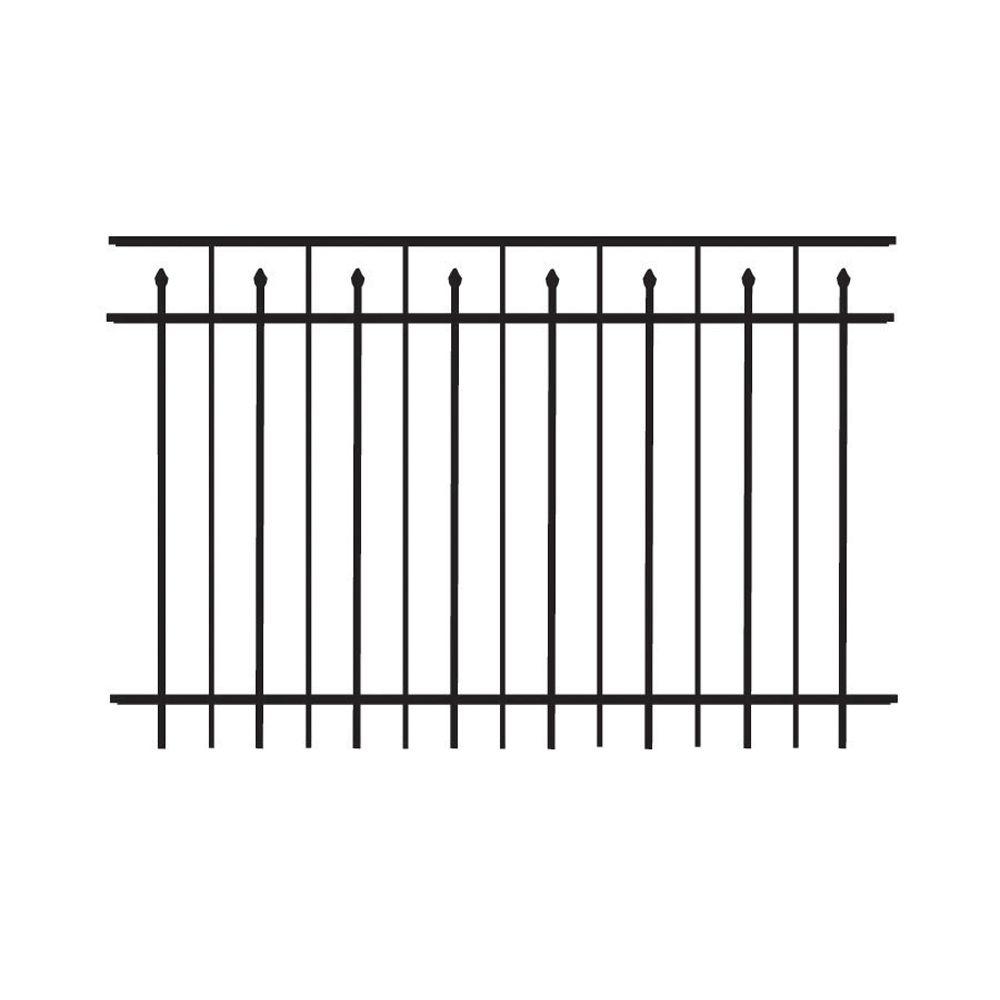 Top QualityA Residential Aluminum Fence Section Black Bronze