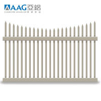 Aluminum Fence Section Black Bronze or White