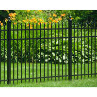 Acceptable price wood grain used aluminum fence slats aluminum short garden fence