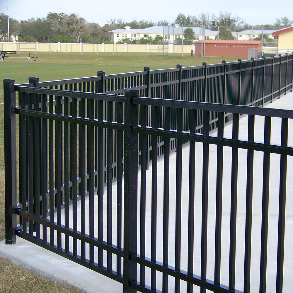 Outdoor Security Chain Link fence Vertical Aluminum Slat Fence