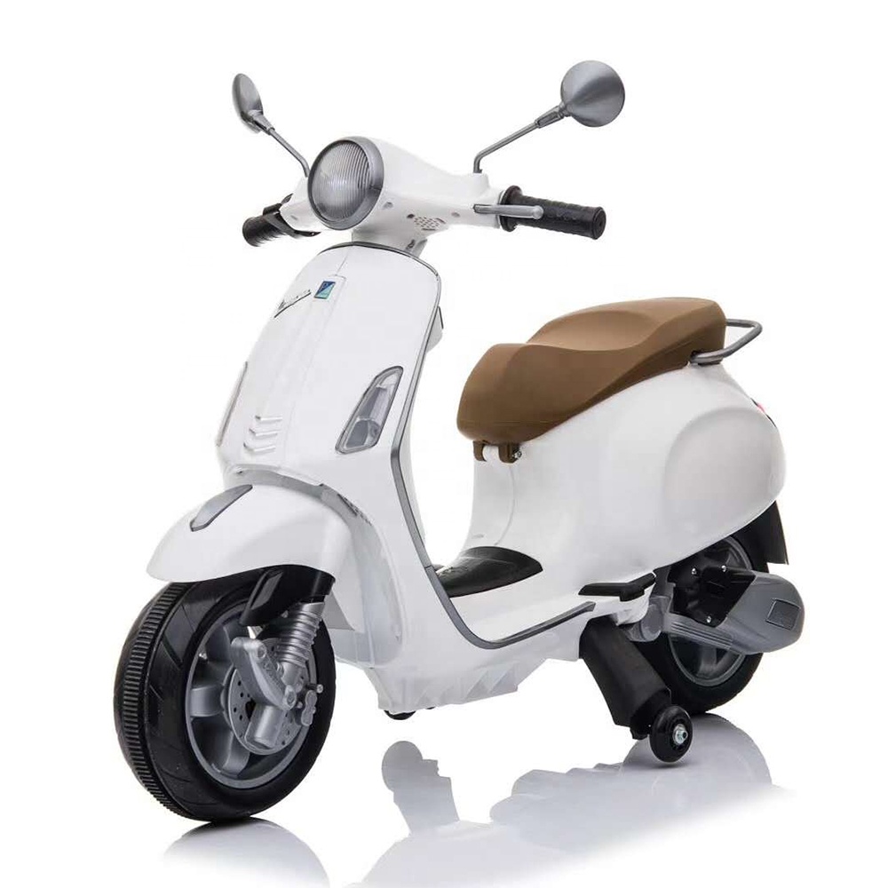 cheap vespa licensed electric motorcycle for child rechargeable battery toy kids motorcycles for sale