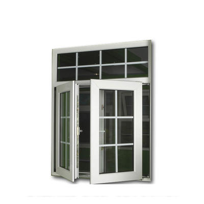Double Swing Openning Style UPVC Windows Grill PVC Window